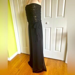 CONNECTED Apperal Black Evening Ruffle Jumpsuit M